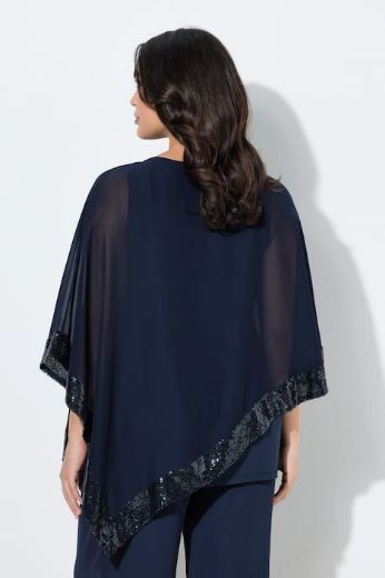 Moda za polnejše Bluza od šifona A kroja plus velikost, xxl, Ulla Popken in Johann Popken (JP1880)