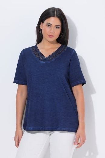 Moda za polnejše Majica kratkih rukava V ovratnika plus velikost, xxl, Ulla Popken in Johann Popken (JP1880)