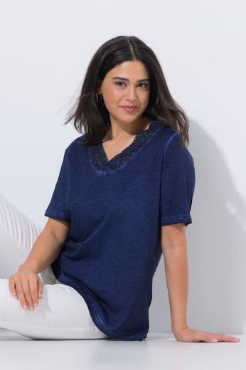 Moda za polnejše Majica kratkih rukava V ovratnika plus velikost, xxl, Ulla Popken in Johann Popken (JP1880)