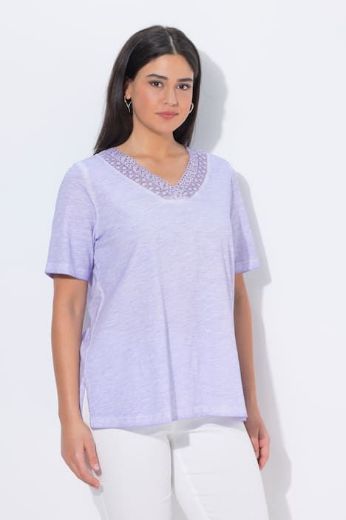 Moda za polnejše Majica kratkih rukava V ovratnika plus velikost, xxl, Ulla Popken in Johann Popken (JP1880)