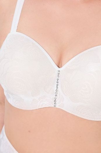 Moda za polnejše Grudnjak sa žicom s dodatkom ukrasne čipke plus velikost, xxl, Ulla Popken in Johann Popken (JP1880)
