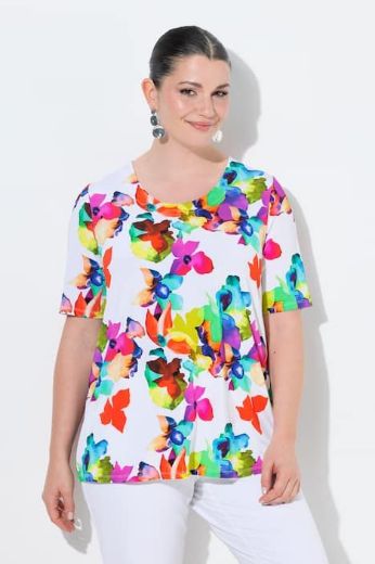 Moda za polnejše Majica kratkih rukava okruglog ovratnika plus velikost, xxl, Ulla Popken in Johann Popken (JP1880)