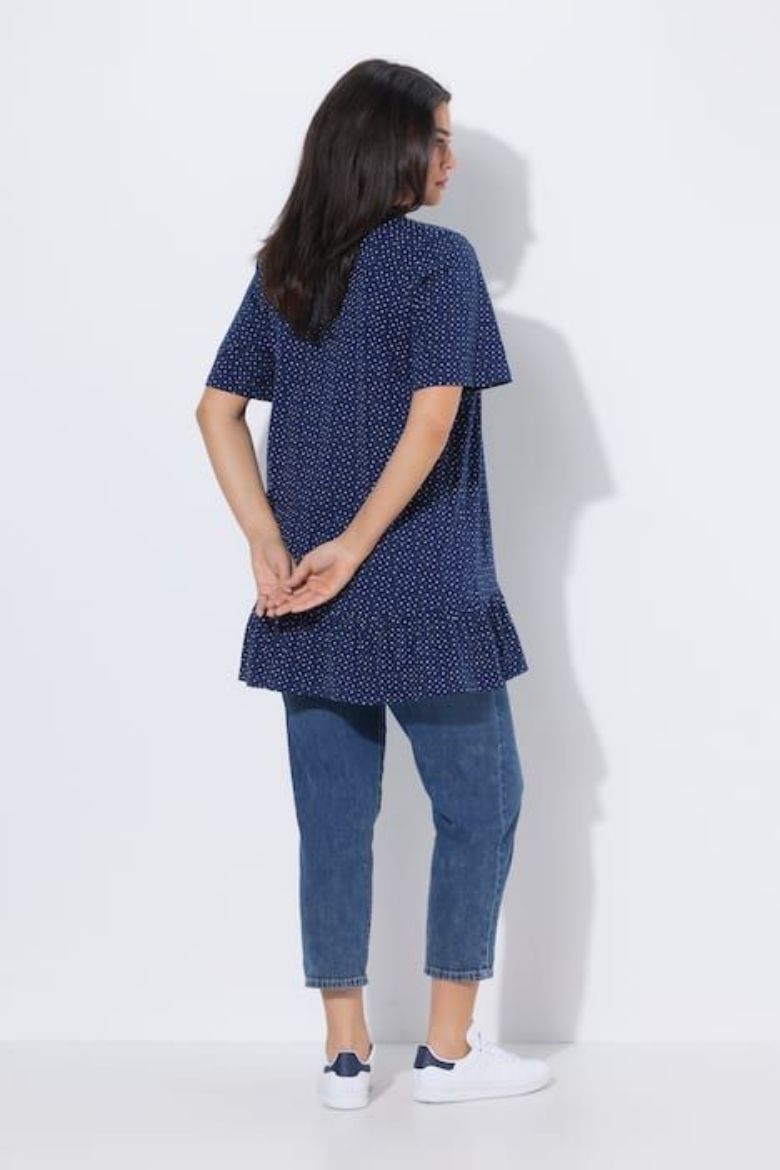 Moda za polnejše Majica kratkih rukava V izrez plus velikost, xxl, Ulla Popken in Johann Popken (JP1880)