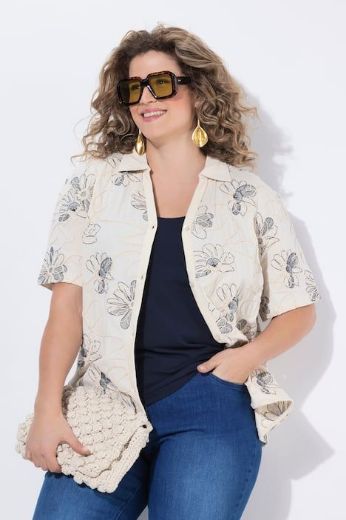 Moda za polnejše Košulja kratkih rukava plus velikost, xxl, Ulla Popken in Johann Popken (JP1880)