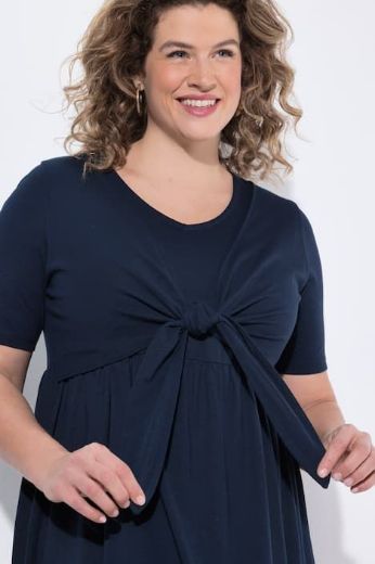 Moda za polnejše Haljina midi kratkih rukava plus velikost, xxl, Ulla Popken in Johann Popken (JP1880)