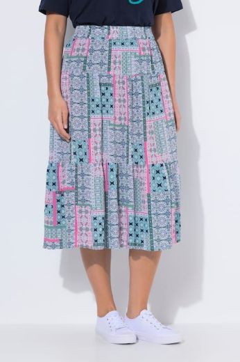 Moda za polnejše Suknja midi A kroja plus velikost, xxl, Ulla Popken in Johann Popken (JP1880)