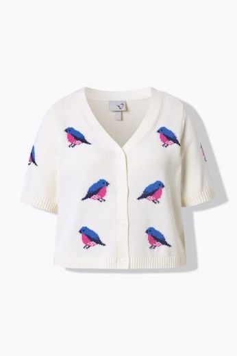 Moda za polnejše Kardigan kratkih rukava V izreza plus velikost, xxl, Ulla Popken in Johann Popken (JP1880)