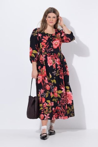 Slika Haljina 3/4 rukava okrulog izreza