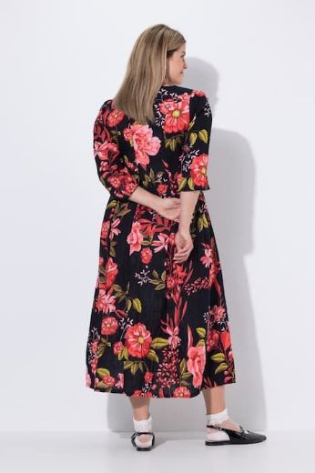 Moda za polnejše Haljina 3/4 rukava okrulog izreza plus velikost, xxl, Ulla Popken in Johann Popken (JP1880)