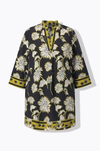 Moda za polnejše Tunika 3/4 rukava A kroja  s kragnom plus velikost, xxl, Ulla Popken in Johann Popken (JP1880)