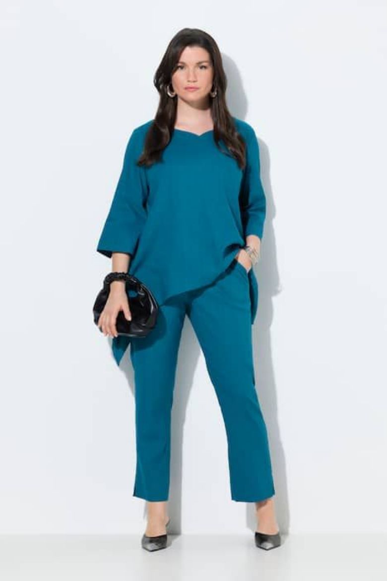 Moda za polnejše Hlače lanene plus velikost, xxl, Ulla Popken in Johann Popken (JP1880)