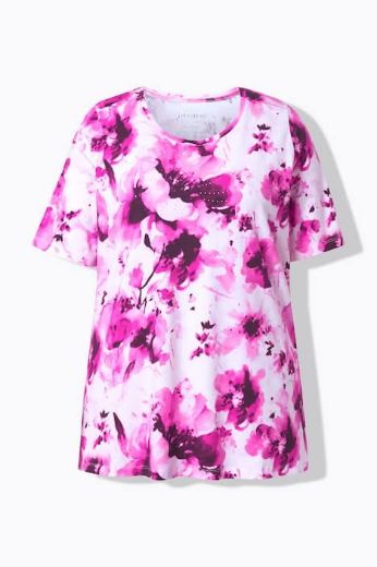 Moda za polnejše Majica kratkih rukava pamučna plus velikost, xxl, Ulla Popken in Johann Popken (JP1880)