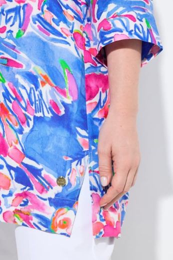 Moda za polnejše Bluza rukavi 3/4 A kroja plus velikost, xxl, Ulla Popken in Johann Popken (JP1880)