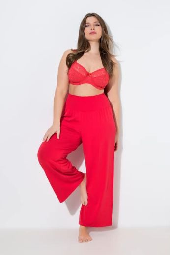 Moda za polnejše Hlače Marlene širok kroj črne 50+ plus velikost, xxl, Ulla Popken in Johann Popken (JP1880)