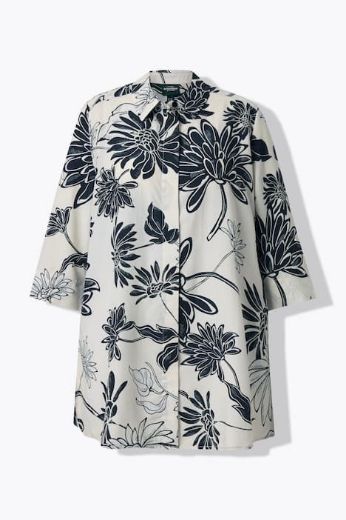 Moda za polnejše Bluza elegantna 3/4 rukava dužeg A kroja plus velikost, xxl, Ulla Popken in Johann Popken (JP1880)