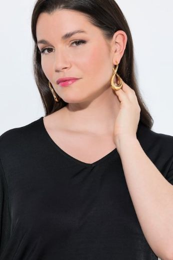 Moda za polnejše Majica srednje dugih rukava V izreza plus velikost, xxl, Ulla Popken in Johann Popken (JP1880)