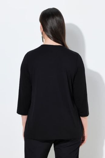 Moda za polnejše Majica 2u1 rukavi 3/4 cvjetni uzorak plus velikost, xxl, Ulla Popken in Johann Popken (JP1880)