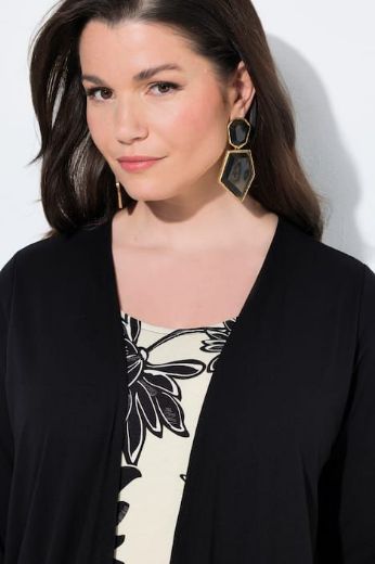 Moda za polnejše Majica 2u1 rukavi 3/4 cvjetni uzorak plus velikost, xxl, Ulla Popken in Johann Popken (JP1880)