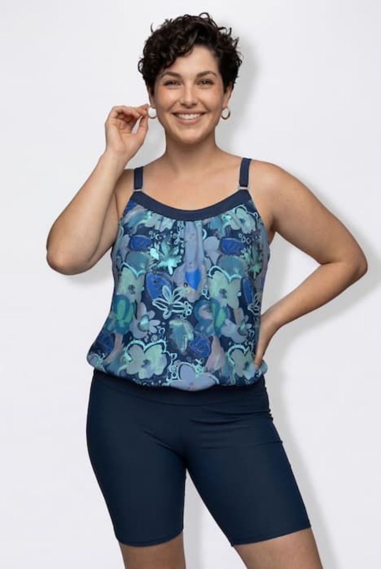 Moda za polnejše Tankini mekanih košarica sa biciklističim hlačicama plus velikost, xxl, Ulla Popken in Johann Popken (JP1880)