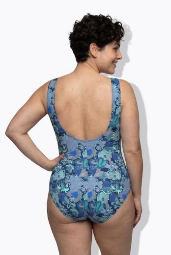 Moda za polnejše Kupaći kostim jednodijelni cvjetni uzorak plus velikost, xxl, Ulla Popken in Johann Popken (JP1880)