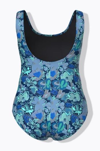 Moda za polnejše Kupaći kostim jednodijelni cvjetni uzorak plus velikost, xxl, Ulla Popken in Johann Popken (JP1880)