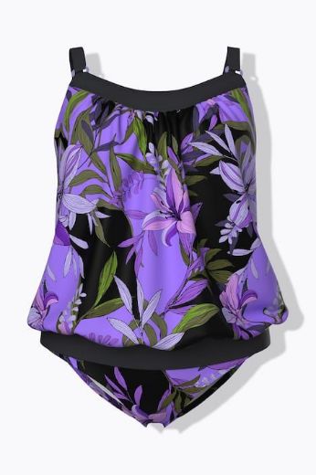 Moda za polnejše Kupaći kostim Tankini mekanih košarica plus velikost, xxl, Ulla Popken in Johann Popken (JP1880)