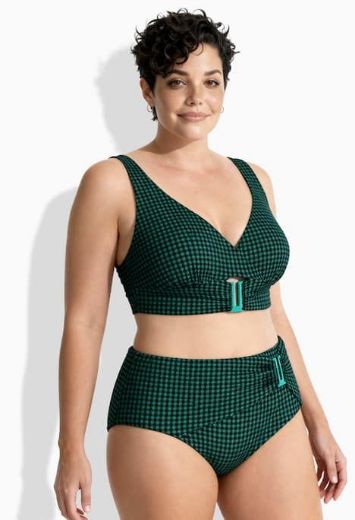 Moda za polnejše Kupaći kostim dvodijelni mekanih košarica s ukrasnom kopčom plus velikost, xxl, Ulla Popken in Johann Popken (JP1880)