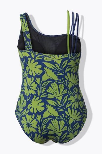 Moda za polnejše Kupaći kostim jednodijelni mekanih košarica  cvjetnog uzorka plus velikost, xxl, Ulla Popken in Johann Popken (JP1880)