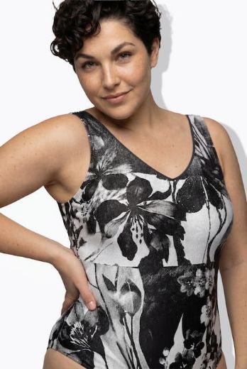 Moda za polnejše Kupaći kostim jednodijelni plus velikost, xxl, Ulla Popken in Johann Popken (JP1880)