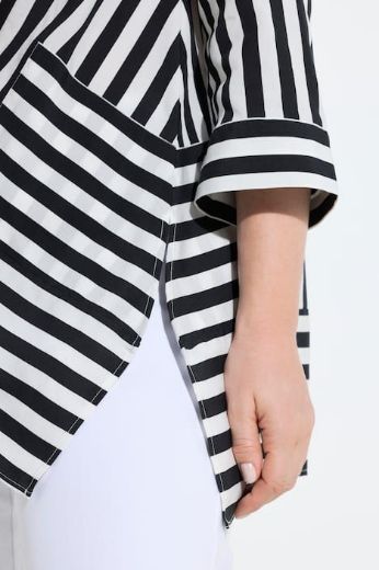 Moda za polnejše Bluza 3/4 rukava V izrez plus velikost, xxl, Ulla Popken in Johann Popken (JP1880)