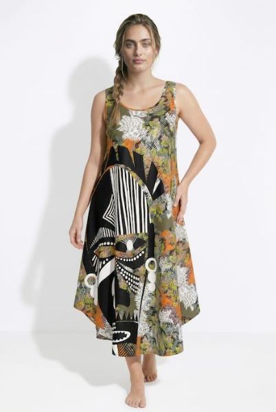 Slika Haljina midi A kroja bez rukava