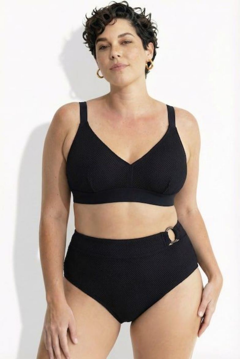 Moda za polnejše Kupaći kostim dvodijelni mekanih košarica mrežasti detalji plus velikost, xxl, Ulla Popken in Johann Popken (JP1880)