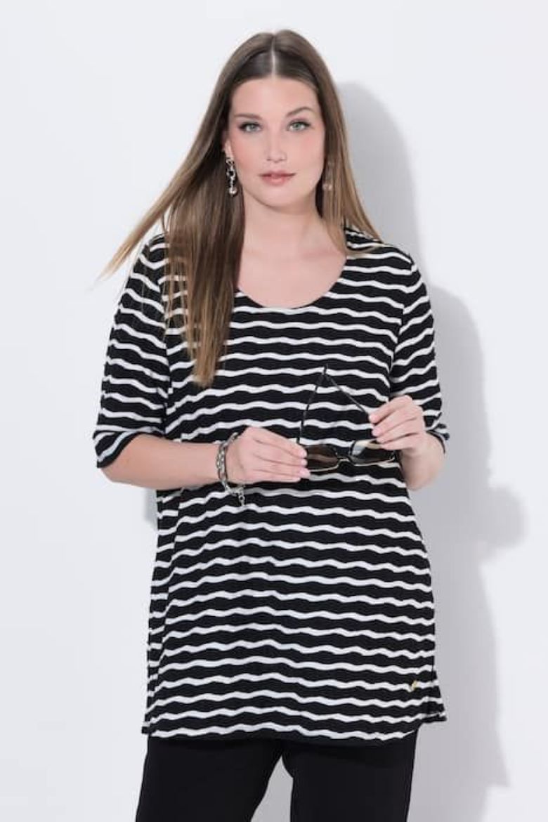 Moda za polnejše Majica kratkih rukava plus velikost, xxl, Ulla Popken in Johann Popken (JP1880)