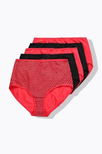 Moda za polnejše Gaćice 5 u paketu plus velikost, xxl, Ulla Popken in Johann Popken (JP1880)