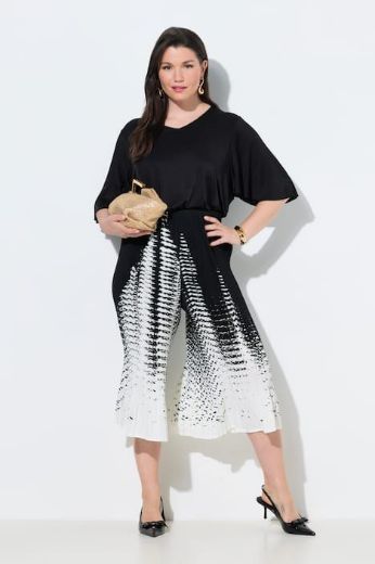 Moda za polnejše Hlače elegantne širokih nogavica elastičnog struka plus velikost, xxl, Ulla Popken in Johann Popken (JP1880)