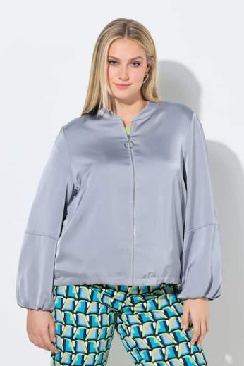 Moda za polnejše Bluza dugih rukava s patentnim zatvaračem plus velikost, xxl, Ulla Popken in Johann Popken (JP1880)