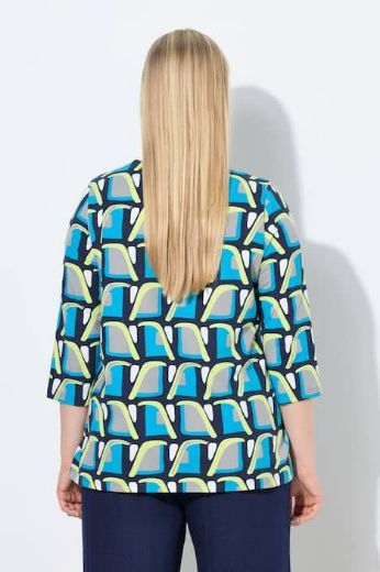 Moda za polnejše Majica 3/4 rukava s izrezom plus velikost, xxl, Ulla Popken in Johann Popken (JP1880)