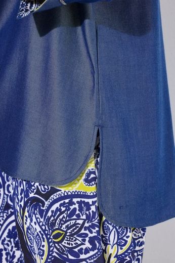 Moda za polnejše Bluza 3/4 rukava traper izgled plus velikost, xxl, Ulla Popken in Johann Popken (JP1880)