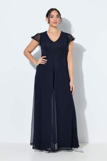 Moda za polnejše Kombinezon kratkih rukava dvoslojni plus velikost, xxl, Ulla Popken in Johann Popken (JP1880)