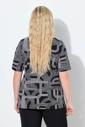 Moda za polnejše Majica kratkih rukava s izrezom plus velikost, xxl, Ulla Popken in Johann Popken (JP1880)