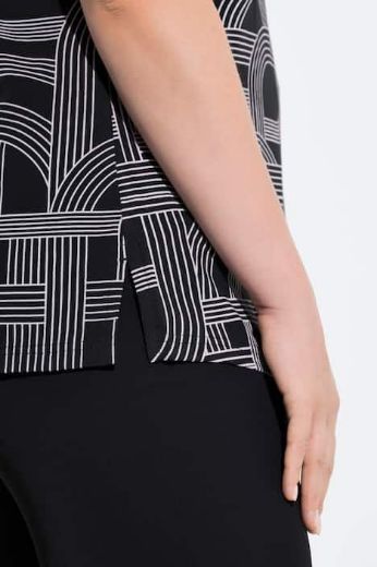 Moda za polnejše Majica kratkih rukava s izrezom plus velikost, xxl, Ulla Popken in Johann Popken (JP1880)