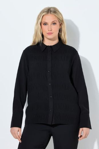 Moda za polnejše Bluza dugih rukava strukturirana plus velikost, xxl, Ulla Popken in Johann Popken (JP1880)