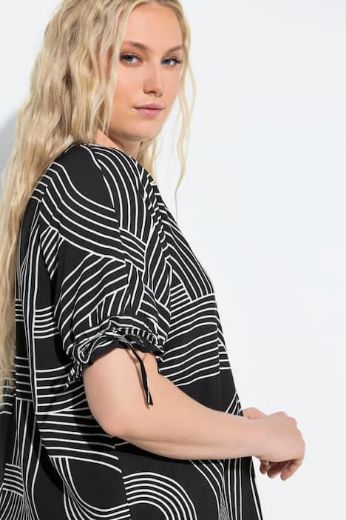 Moda za polnejše Bluza kratkih rukava V izreza plus velikost, xxl, Ulla Popken in Johann Popken (JP1880)