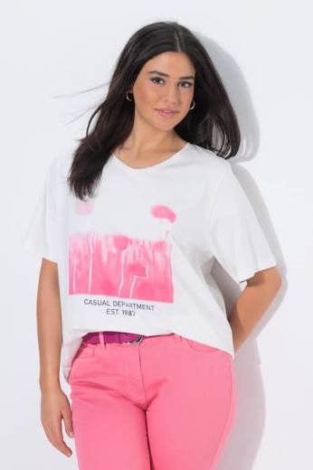 Moda za polnejše Majica kratkih rukava plus velikost, xxl, Ulla Popken in Johann Popken (JP1880)