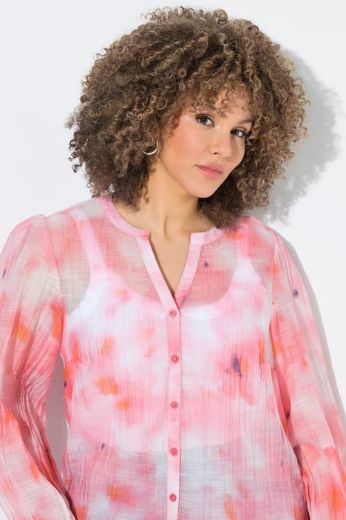 Moda za polnejše Bluza dugih rukava na kopčanje plus velikost, xxl, Ulla Popken in Johann Popken (JP1880)