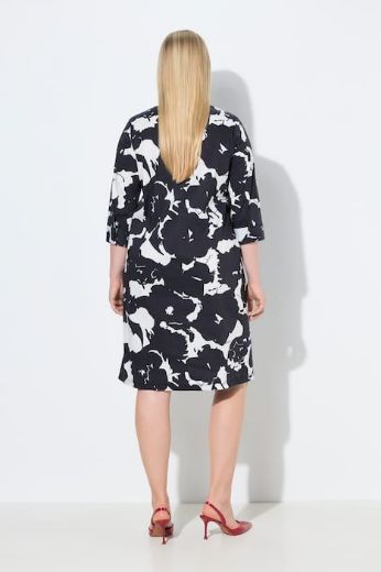 Moda za polnejše Haljina 3/4 rukava cvjetnog uzorka plus velikost, xxl, Ulla Popken in Johann Popken (JP1880)