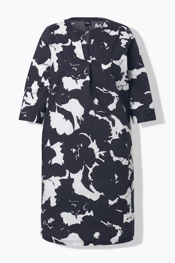 Moda za polnejše Haljina 3/4 rukava cvjetnog uzorka plus velikost, xxl, Ulla Popken in Johann Popken (JP1880)