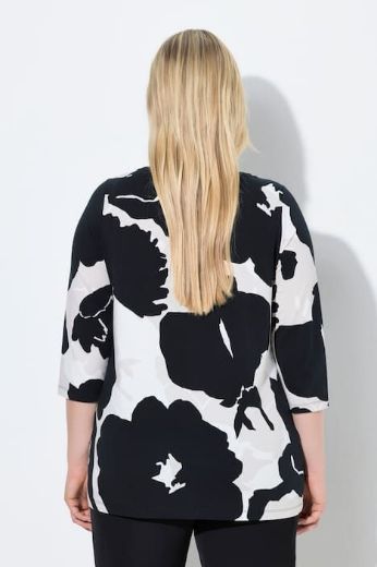 Moda za polnejše Majica 3/4 rukava s ukrasima plus velikost, xxl, Ulla Popken in Johann Popken (JP1880)