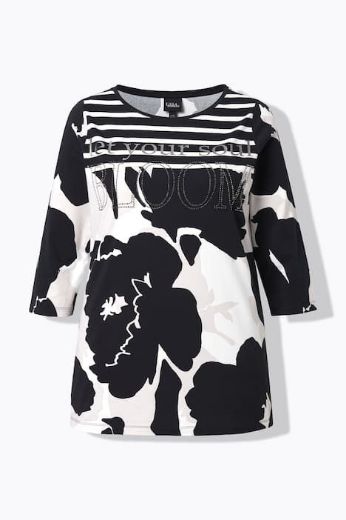 Moda za polnejše Majica 3/4 rukava s ukrasima plus velikost, xxl, Ulla Popken in Johann Popken (JP1880)