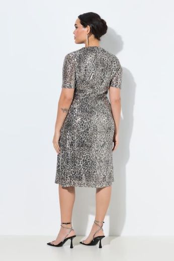 Moda za polnejše Haljina svečana kratkih rukava s šljokicama plus velikost, xxl, Ulla Popken in Johann Popken (JP1880)